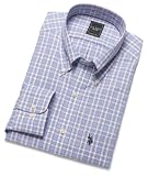 USPA Men's Blue Plaid Shirt