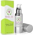 Vitamin C Serum with 20% Hyaluronic Acid - Best Anti Aging Facial Skin Care Topical Formula - Age and Sun Damage Repair of Dark Spots Circles & Fine Lines and Wrinkles - Natural Youthful Glow - 1 oz
