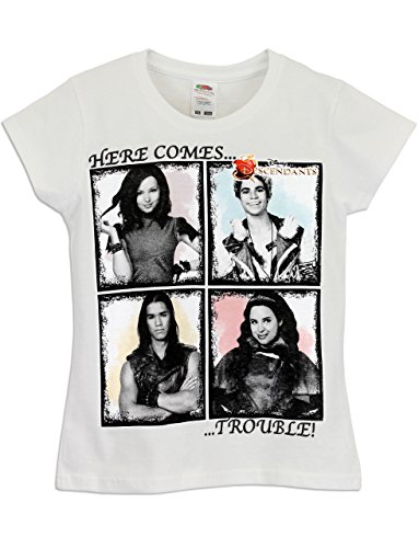 Disney Girls' Disney Descendants T-Shirt Colour Change Tee