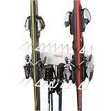 Quad Ski/Pole Rack - White by Racor