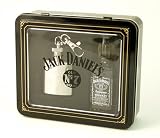 Jack Daniels 5cl Miniature & Keyring Hip Flask Gift Set