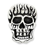Sterling Silver Antiqued Skull Pendant