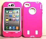 For Apple Iphone 4 4g 4th Gen Soft Silicone Skin with Hard Snap on Cover Ca ....
