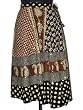 Skirt for Teens-gypsy Skirt Sequin Work Black,umber Color Indian Skirt 35 Inches