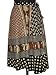 Skirt for Teens-gypsy Skirt Sequin Work Black,umber Color Indian Skirt 35 Inches
