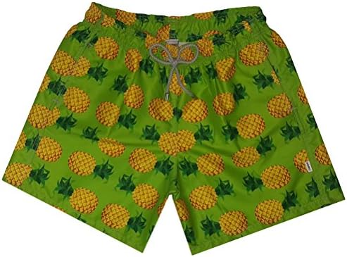 VIDRIC Mens Pineapple Flavor Swim Shorts M Green