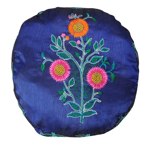 Imagen 3 de Hecho a mano tradicional mano de obra multi color Kantha Algodón Otomano Stool-Printed Tamaño Escabel Jornada 45 X 45 X 35 pulgadas