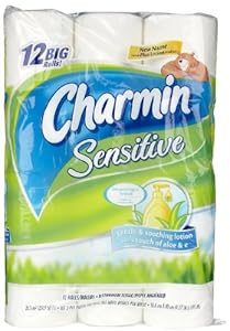 Charmin Sensitive, Big Roll, 2 Ply, White-12pk