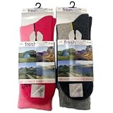 2 Pairs Womens Ultimate Walking Socks By Freshfeel Size 4-7