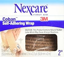Nexcare Coban Self-Adherent Wrap, 2-Inch x 5-Yard Roll, 1 Count Box

