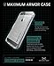 Ghostek Cloak Series for Apple iPhone SE 5S 5 Slim Protective Armor Case Cover Tempered Glass (Silver)