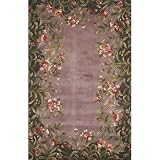 Emerald Lavender Garden Contemporary Rug Size: 2'6 x 8' Runner