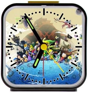 The Fame The Legend Of Zelde Custom Square Black Alarm Clock Personal Design