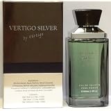 Vertigo Silver Eau De Toilette Perfume for Men3.4 Fl. Oz. 100ml ~ Vertigo Silver