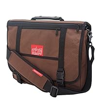 Manhattan Portage Wallstreeter W Back Zipper, Dark Brown, One Size
