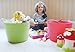 Red Gorilla Medium Flexible Plastic Tub, Toy Storage, Laundry, Gardening & More, 26 Liter/6.8 Gallon, Red