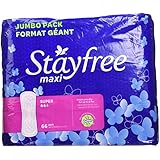 StayFree, Maxi Pads Super, 66 ct