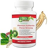 90Ct! 1000mg/serv Red Korean Asian Panax Ginseng 4:1 Extract Sourced in Asia for Max RG1, RB1 & RB2 Ginsenoside Concentrations! Veggie Caps made in USA, FDA inspected GMP certified-LEAN Nutraceuticals
