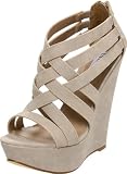 Steve Madden Women's Xcess Wedge Sandal,Bone,9 M US