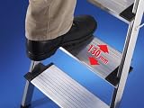 Produkt-Bild: Hailo 8817-001 Alu-Sicherheits-Haushaltsleiter - 7 XXL-Stufen mit Multifunktionsschale