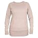Heather Gray Crew Neck Fleece Sweatshirt, longer tunic length, kangaroo pocket. 5 Adult Sizes