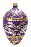 Museum Collection Fabergé Siberian Railway Egg Glass Ornament-Large