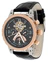 Adee Kaye #AK6232-MRG1 Men's Expound Semi Skeleton Tourbillon Multi Function Automatic Watch with Retrograde Date