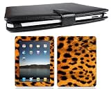 Bundle Monster Apple Ipad (1st Generation) Genuine Leather Case Cover Jacket + Skin Sticker + Screen Protector Accessories Combo Fit 3G or Wifi