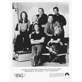 WINGS STEVEN WEBER REBECCA SCHULL AMY YASBECK DAVID SCHRAMM TONY SHALHOUB TIM DALY CRYSTAL BERNARD 8X10 PHOTO