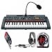 Korg microSAMPLER Sampling Keyboard Combo with Stagg SHP2300 Headphones and 10-Foot Instrument Cable