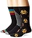 K. Bell Socks Men's 3-Pack Tri-Colored Stripe Crew Socks