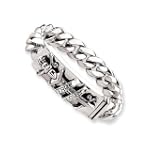 Stainless Steel Ed Hardy True Love Dagger ID Link Bracelet
