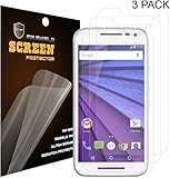 Mr Shield For Motorola Moto G 3rd Generation Premium Clear Screen Protector [3-PACK] with Lifetime Replacement Warranty