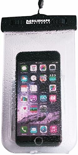Waterproof iPhone Case - Universal Cell Pouch for Apple Phone 6 Plus, 6, 5, 4, iPod or any Large Smartphone • Great Dry Bag for Beach, Camping, Hiking or any Outdoor Sports by Silishape Outdoors • 100% MONEY BACK GUARANTEE