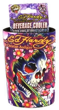 Don Ed Hardy Tattoo Can Coozie Koozie Cooler NEW 6