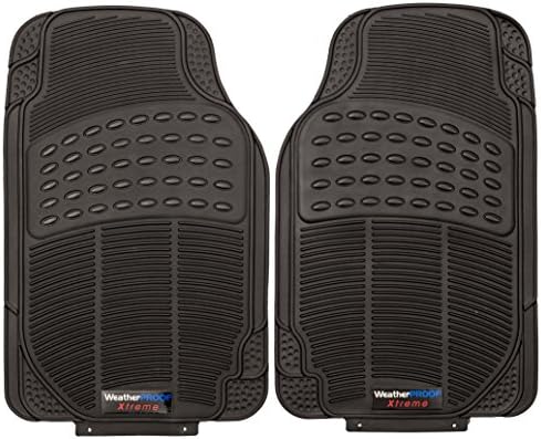 Car Mats 3pc Floor Custom Rubber Liners Set Front and Rear All Weather Universal Protector Odorless