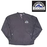 Colorado Rockies MLB National Windshirt (Black) at Antigua
