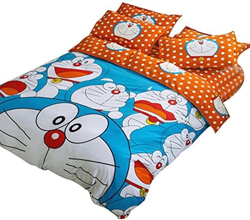 Children Kids 3D Cartoon DD Cat Printed Sheet sets Cotton Sanding 4-pieces Bed Linens Duvet Cover Set/bed Sheet Sets (Minions 22)