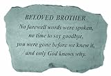 KayBerry Cast Stone Family Memorial BELOVED BROTHER-No farewell words 98420
