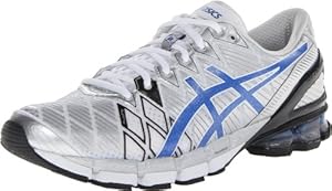 Asics - Mens Gel-Kinsei 5 Running Shoes, UK: 12 UK, White/Vibrant Blue/Silver
