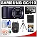 Samsung Galaxy GC110 Android Wi-Fi Digital Camera (Black) with 32GB Card + Case + Flex Tripod + Accessory Kit