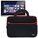 Evecase 11.6'' 2-in-1 Touchscreen Ultrabook & Tablet Neoprene Sleeve Case， Slim Briefcase w/Handle & Pocket/Travel Carrying Case Sleeve Portfolio Pouch Cover – Black