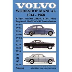 Volvo 1944-1968 Workshop Manual Pv444, Pv544 (P110), P1800, Pv445, P122 (P120 & Amazon), P210, P130, P220, 144, 142 & 145