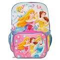 Disney Princess Pink Heart Backpack w/ Lunch Bag