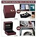 King Will 8mm Sliver Dragon Scale Tungsten Carbide Ring Purple Carbon Fibre Inlay Wedding Ring Comfort Fit 10