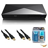 Sony BDP-S5200 3D Wi-Fi Blu-ray Disc Player HDMI Cable Bundle - Includes blu-ray player, 2 6ft High Speed 3D Ready 120hz Ready 1