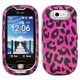 51oeFbbJIGL. SL160  Hot Pink Leopard Black Spot Rubberized Design Snap on Hard Cover Protector Faceplate Cell Phone Case for AT&T Pantech Ease P2020 + Premium LCD Screen Guard Film