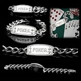 Poker Silver Link Poker Champion Bracelet