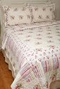 New Kimberly Romantic Cottage Cotton Queen Quilt Set