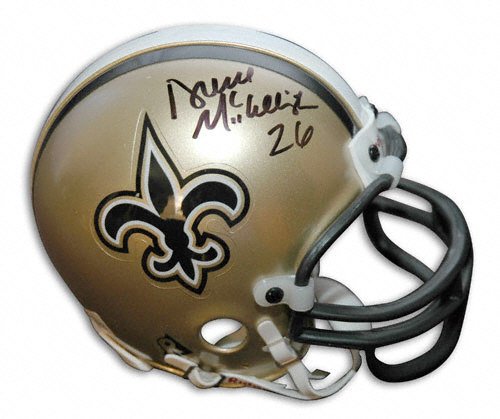 Deuce McAllister New Orleans Saints Autographed Mini Helmet
